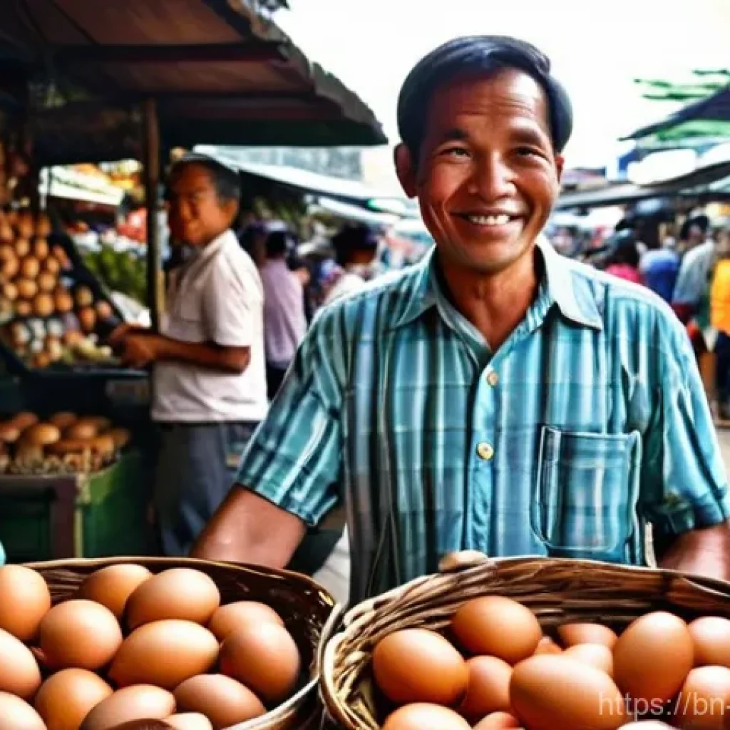 필리핀 발롯 먹는 방법 - **Prompt 1: The Curious Shopper at a Filipino Balut Stall**
    "A bustling, vibrant local Filipino ...